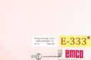 Emco-Emco T2, TM 02 Emcotronic Turning Programming Manual 1991-T2-TM 02-01